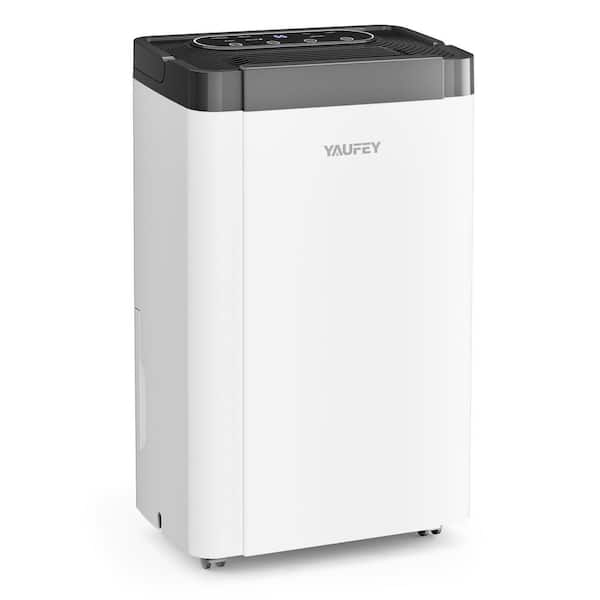 Yaufey 60 pt. Maximum Coverage area 5000 Sq. Ft. Bucket Dehumidifier in. White