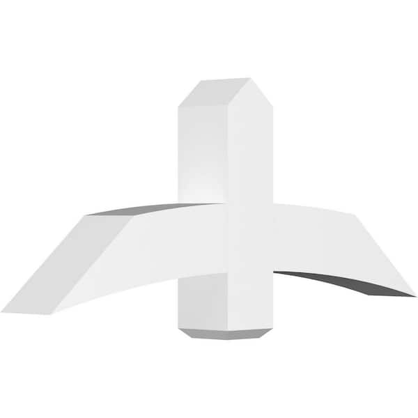 Ekena Millwork Bellingham 48 in. W x 20 in. H x 6 in. D Signature Polyurethane Bracket