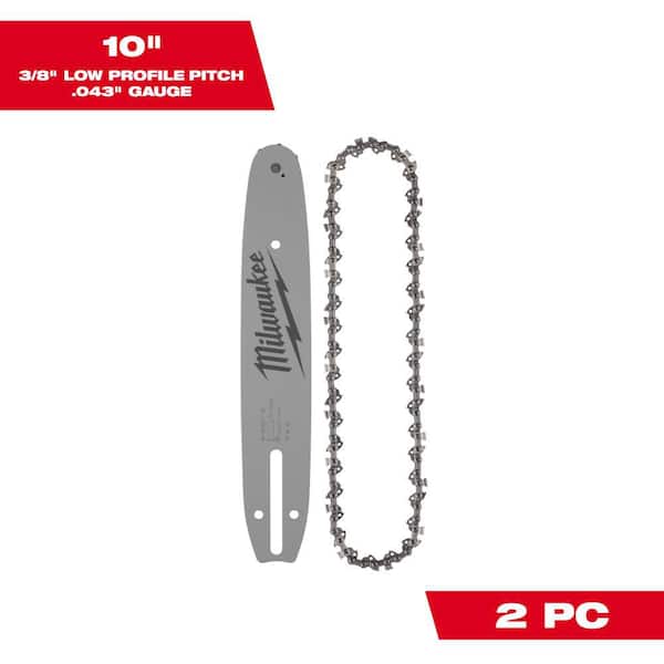 10 in. Chainsaw Bar & Chain Combo with 3/8 in. LOW PROFILE Pitch, .043 in. Gauge