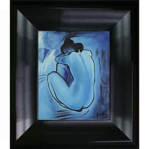 Blue Nude by Pablo Picasso Black Matte King Framed Abstract Oil Painting Art Print 15 in. x 17 in.