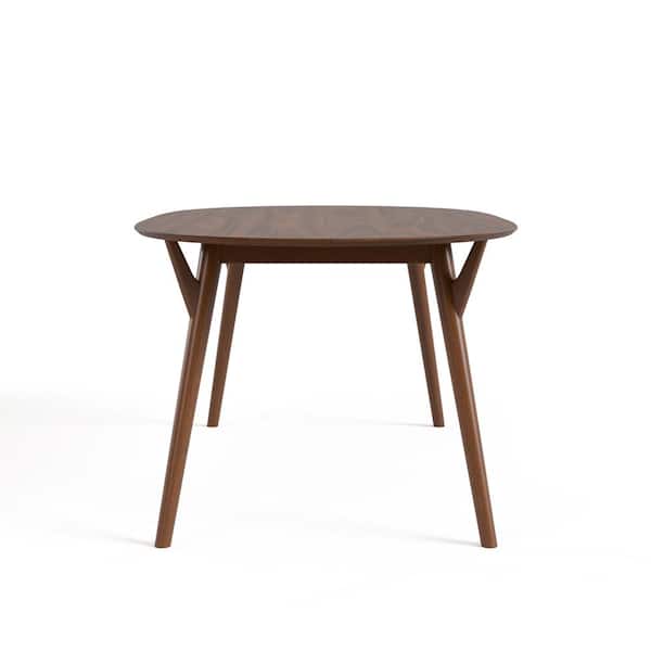 Furniture of America Aspen Grove 7-Piece Oval Walnut Mid Furniture of America Aspen Grove 7-Piece Oval Walnut Mid