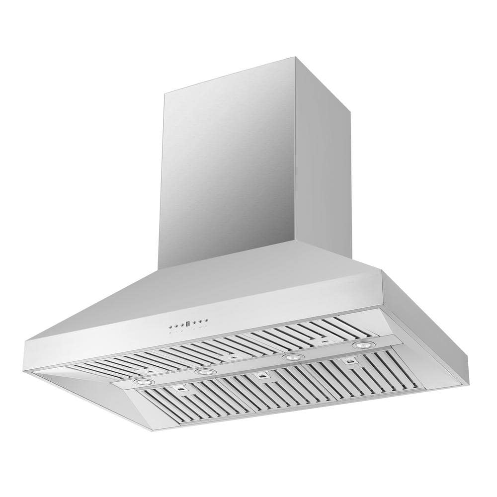 Coppito 48-Inch Stainless Steel Island Range Hood with Touch Control