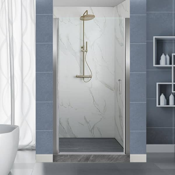 Sunny Shower Corner Sliding Shower Enclosure 36 in.D x 36 in. W x 72 in. H Corner Shower Door with 1/4 in. Clear Tempered Glass Framed Sliding Shower