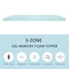 MELLOW 4 in. Queen Cooling Gel 5-Zone Memory Foam Mattress Topper  HD-5ZMF-GM4Q - The Home Depot