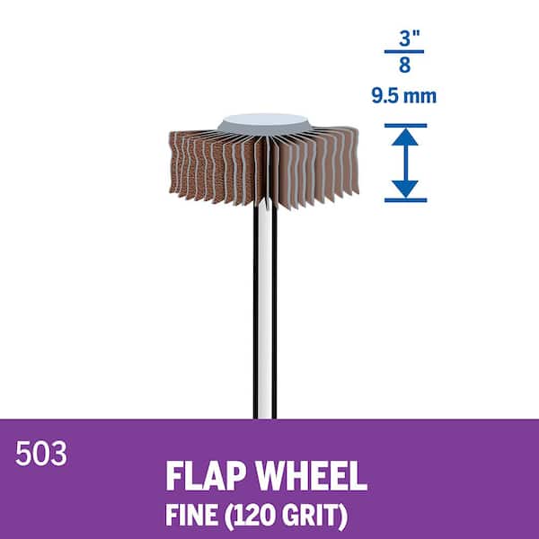 DEALPEAK 10Pcs//Set Sandpaper Metal Sanding Flap Wheel Grinding Polishing Flap Disc for Electric Grinder Rotary Tool