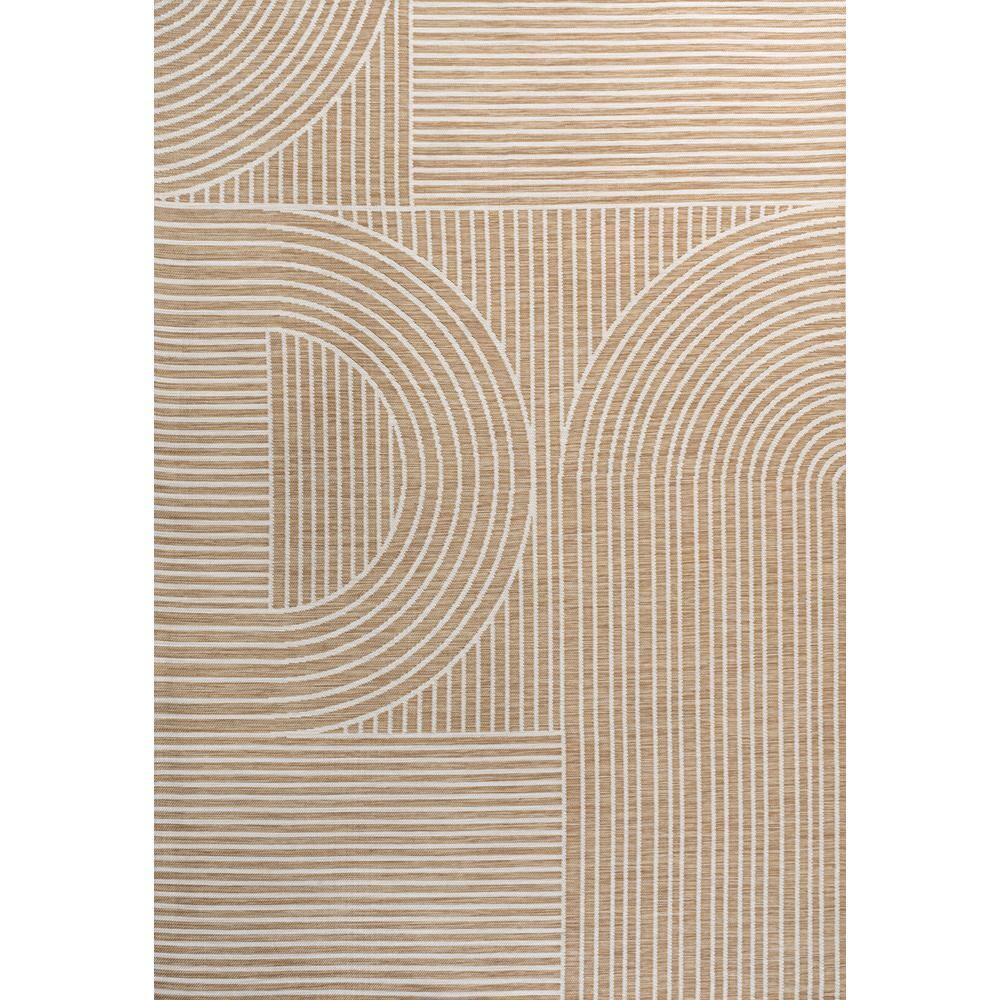 Zephyr Black and Cream Synthetic Stripe Reversible Rug 3' x 5'