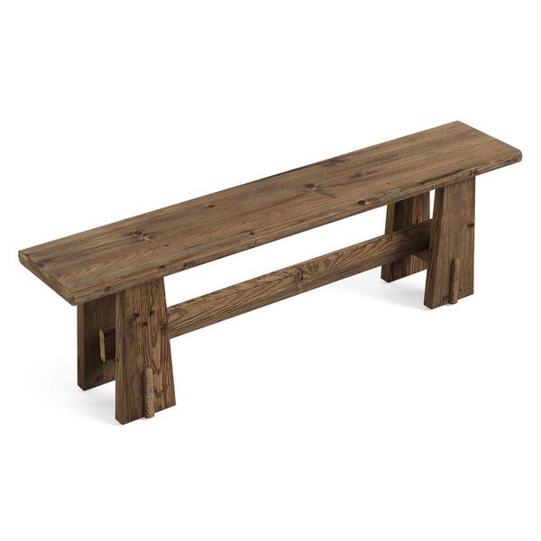 TRIBESIGNS WAY TO ORIGIN Brennan 59 in. Brown Wood Entryway Bench
