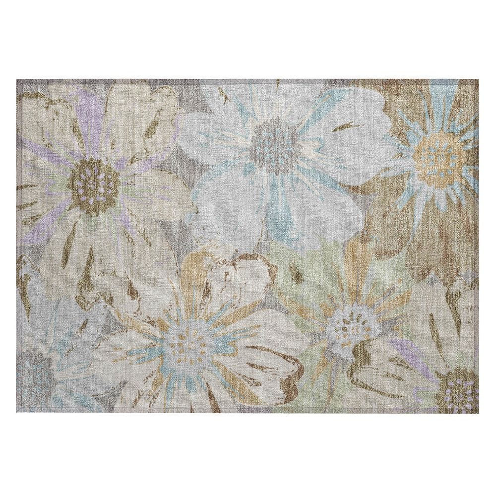 Chantille Machine Washable Indoor/Outdoor Abstract ACN2971 Silver 2 ft. x 3 ft. Accent Rug price history on PriceWatchPro