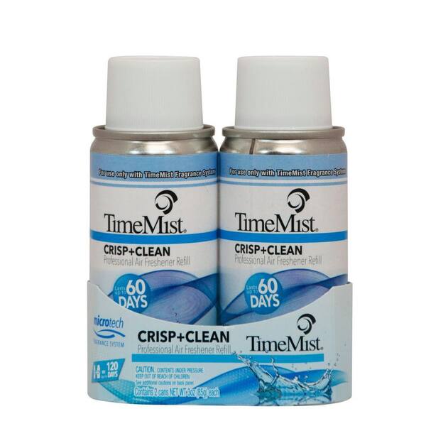 TimeMist 3 oz. Crisp and Clean Automatic Air Freshener Spray Refill (Case of 6)
