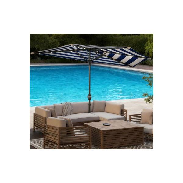 blue patio umbrella covers Replacement Canopy 9 ft 8 Rib Capri Its durable polyester fabric Patio Umbrella Cover for Outdoor