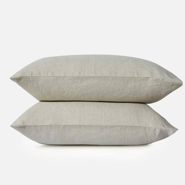 SIJO Classic French Linen King Pillowcase (Set of 2)