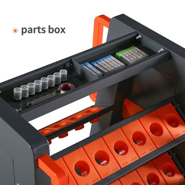 FIROMO CAT40 CNC Tool Carrier-100CAP 5-Tier CNC Rolling Cart with