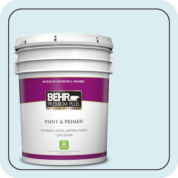 BEHR PREMIUM PLUS 5 gal. #550C-1 Airy Eggshell Enamel Low Odor Interior Paint & Primer