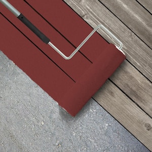 1 gal. #BXC-27 Carriage Red Textured Low-Lustre Enamel Interior/Exterior Porch and Patio Anti-Slip Floor Paint