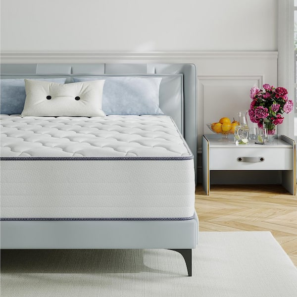 Queen Size Plush Hybrid Gel Memory Foam 10 in. Innerspring Euro Top Support and Motion Isolation Mattress