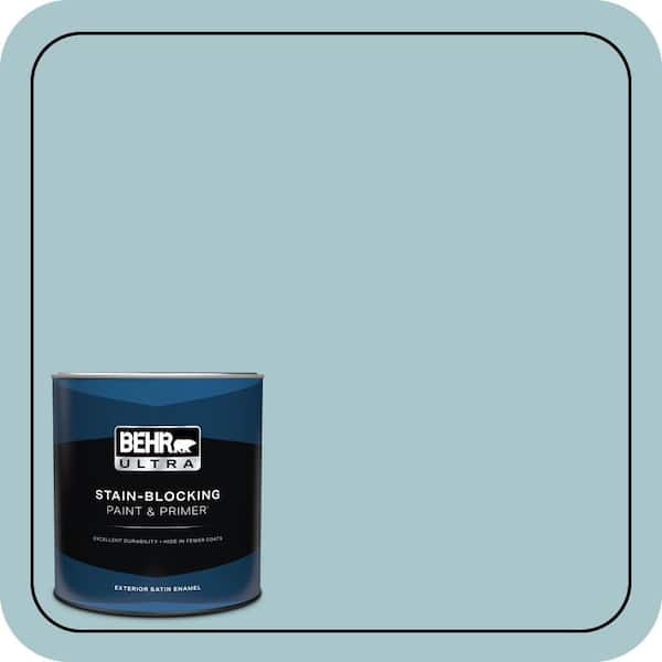 BEHR ULTRA 1 qt. #S450-3 Spring Storm Satin Enamel Exterior Paint & Primer