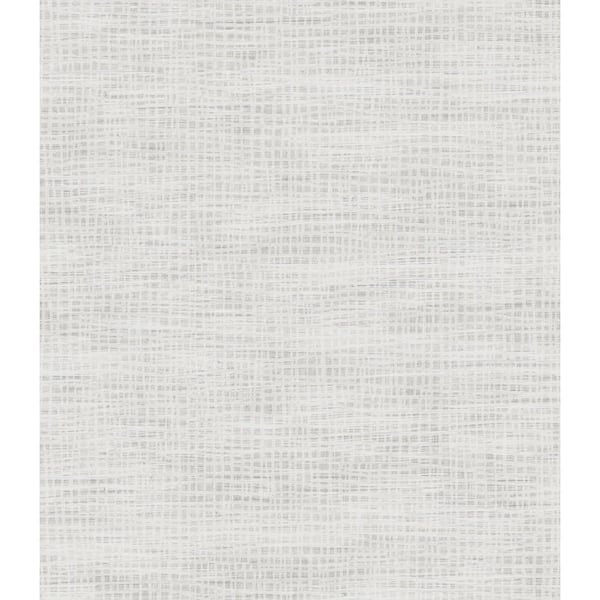 CASA MIA Woven Texture Grey Paper Non-Pasted Strippable Wallpaper Roll ...