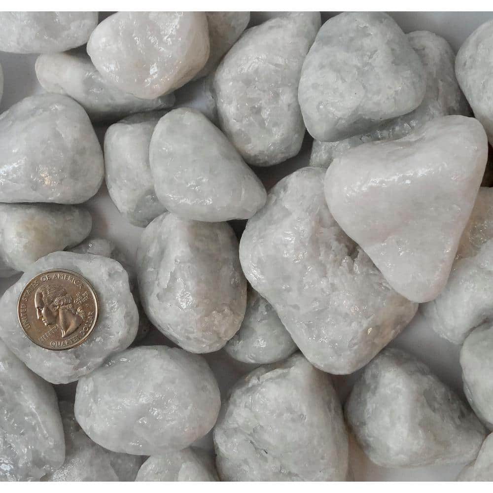 Large Marble Rocks BUTLER ART AND DESIGN Rock Ranch 0.40 cu. ft. 30 lbs. 1 in. to 2 in ...