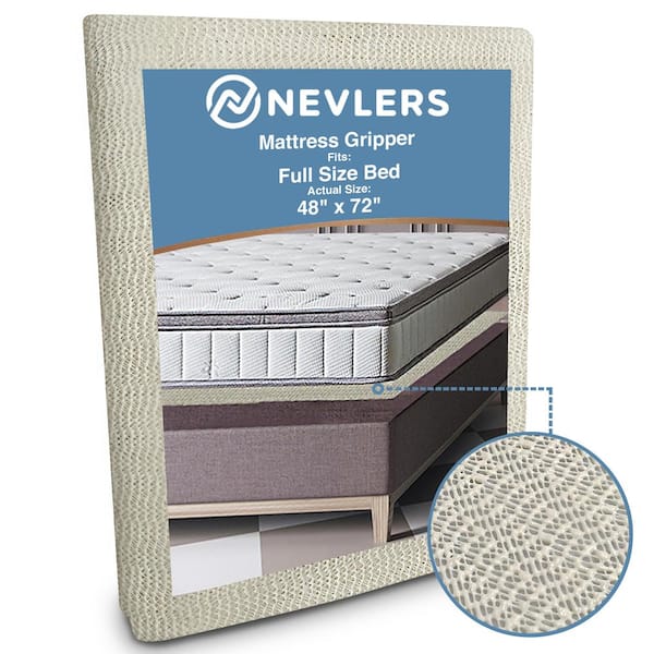 Nevlers Full Size Slip Resistant Mattress Pad 48 in. x 72 in. Durable Gripper Pad