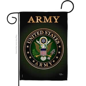 13 in. x 18.5 in. Army Garden Flag Double-Sided Armed Forces Decorative Vertical Flags