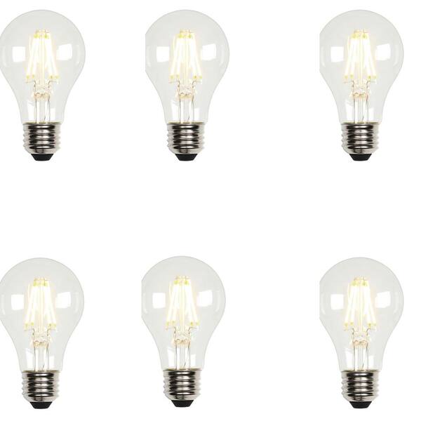 Westinghouse 60W Equivalent Soft White A19 Dimmable Filament LED Light Bulb (6-Pack)