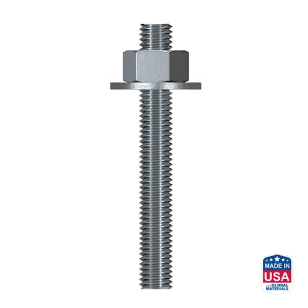Simpson Strong-Tie RFB 1/2 in. x 4 in. Zinc-Plated Retrofit Bolt