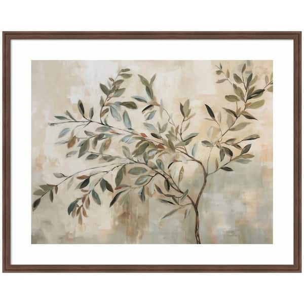 Florence "Olive Tree Abstract No. 31" by The Creative Bunch Studio Plants Framed Art Print 34 in. x 42 in.