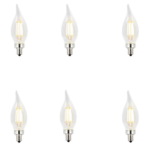 Westinghouse 40-Watt Equivalent Soft White CA11 Dimmable Filament LED Light Bulb (6-Pack)