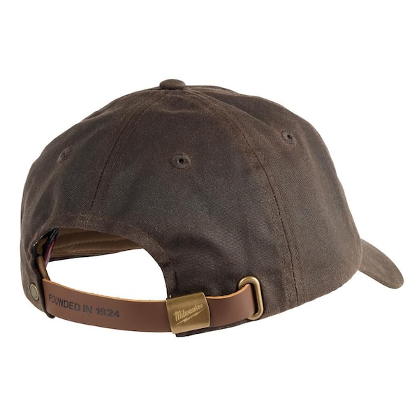 Milwaukee Waxed Canvas Adjustable Hat-Brown M772N - The Home Depot