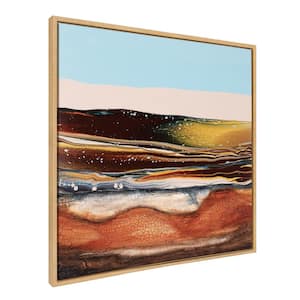 "Abstract Bright Landscape" by Xizhou Xie, 1-Piece Framed Canvas Abstract Art Print, 30 in. x 30 in.