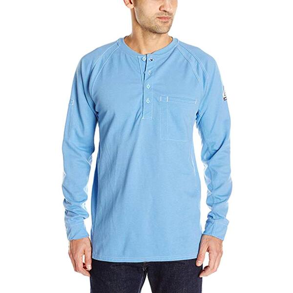 bulwark iq long sleeve henley