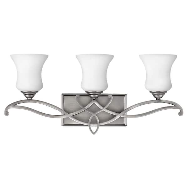 Brooke 24 in. 3 Light Antique Nickel Vanity Light