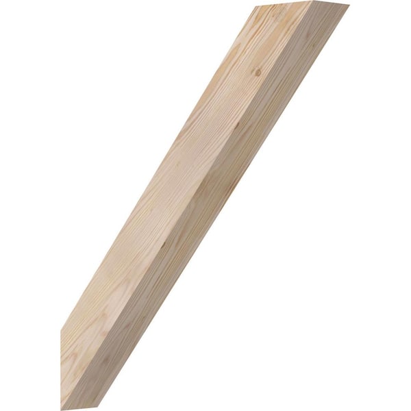Ekena Millwork 3 1/2"W x 22"D x 26"H Traditional Smooth Knee Brace, Douglas Fir