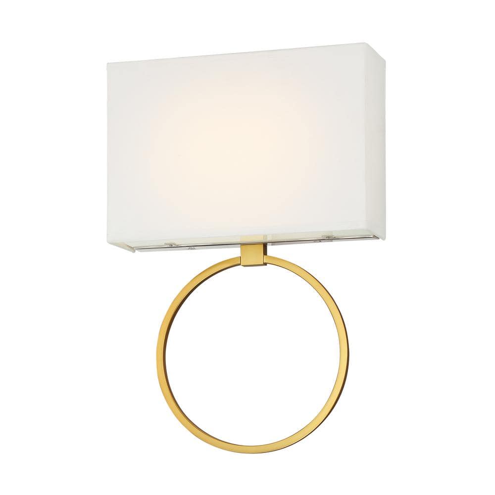 Chassell Painted Honey Gold with Polished Nickel LED Sconce price history on PriceWatchPro