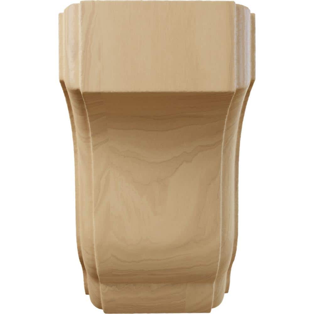 4.5-Inch Unfinished Cherry Wood Architectural Corbel