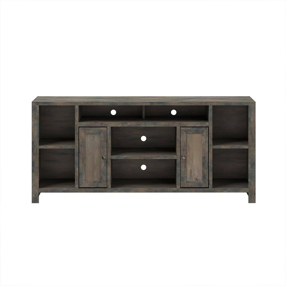 74 in. Fully Assembled Barnwood TV Stand, Fits TV's up to 80 in.