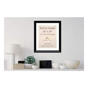 Steinway 16 in. x 20 in. White Matted Black Picture Frame