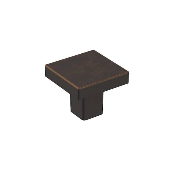 Amerock Monument 1-3/16 in. (30mm) Modern Oil Rubbed Bronze Square Cabinet Knob