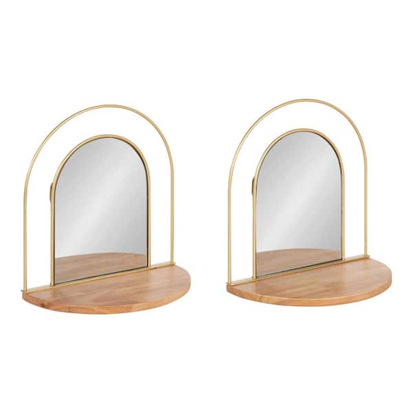 Kate and Laurel Reverie Natural Candle Sconce (Set of 2)