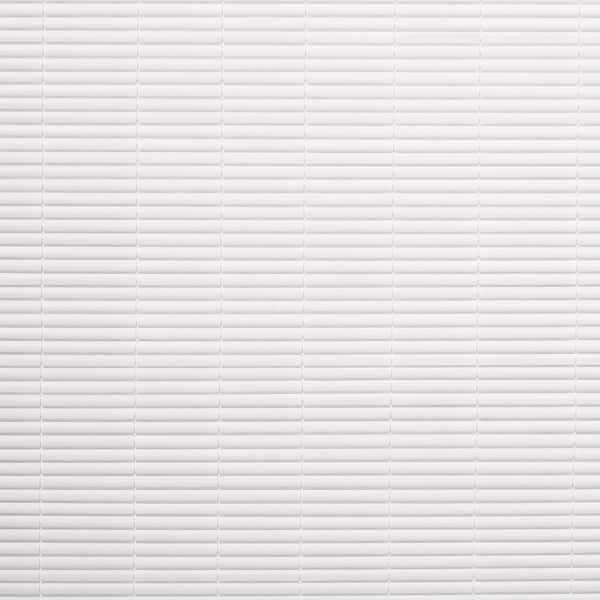 White Achim Home Furnishings Vinyl Roll-Up Blind Cordless 72" x 72" 