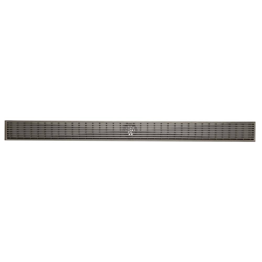 36'' Stainless Steel Linear Shower Drain with Groove Lines