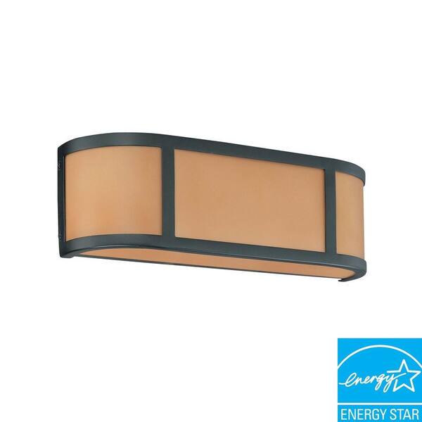 Glomar Odeon 2-Light Aged Bronze Wall Sconce