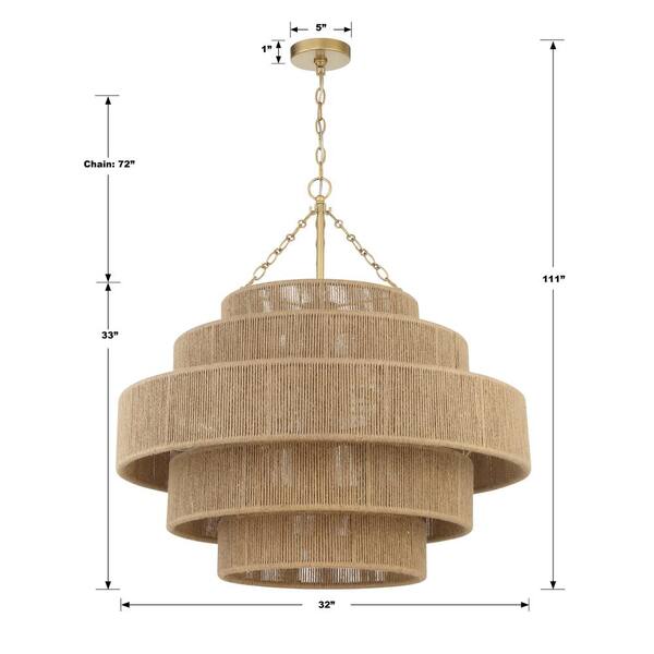 DreamyMagic　0330 Roxy 6 Light Chandelier – Crystorama