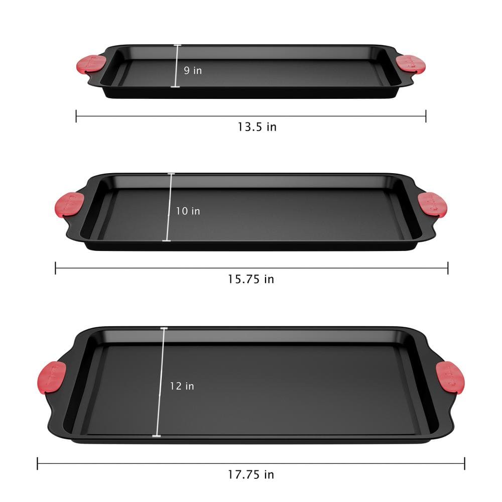 3-Piece Cookie Sheet Set - thumbnail 3
