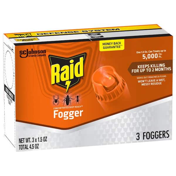 Raid 1.5 oz. Concentrated Deep Reach Fogger (3-pack)