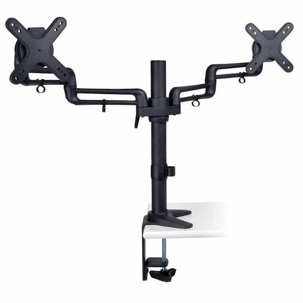 Tripp Lite Dual Full Motion Flex Arm Desk Clamp for 13 in. to 27 in. Monitors, Black