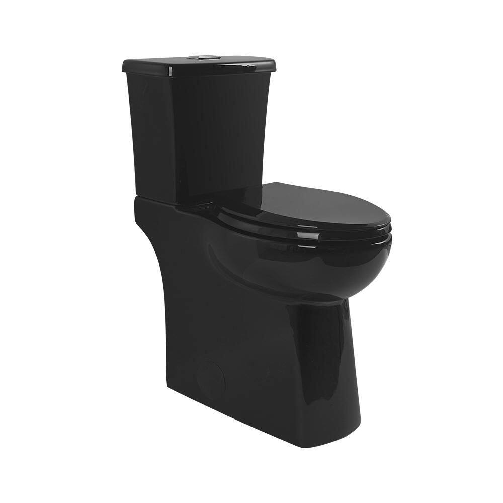"21 Inch Tall Black Toilet, Skirted & Comfort Elongated Bowl, 1.1/1.28 Dual Flush 2-Piece Extra High Toilet 12"" Rough-In" price history on PriceWatchPro