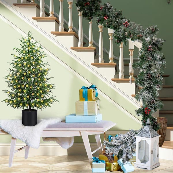 4 ft. pre-lit artificial Norfolk Pine Artificial Christmas Tree