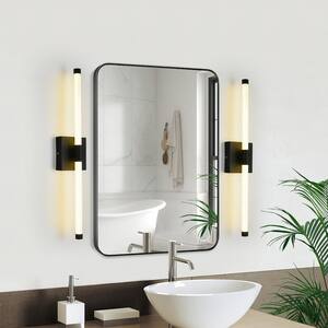 23.62 in. 2 Lights Matte Black Modern/Contemporary Bathroom LED Vanity Light Bar