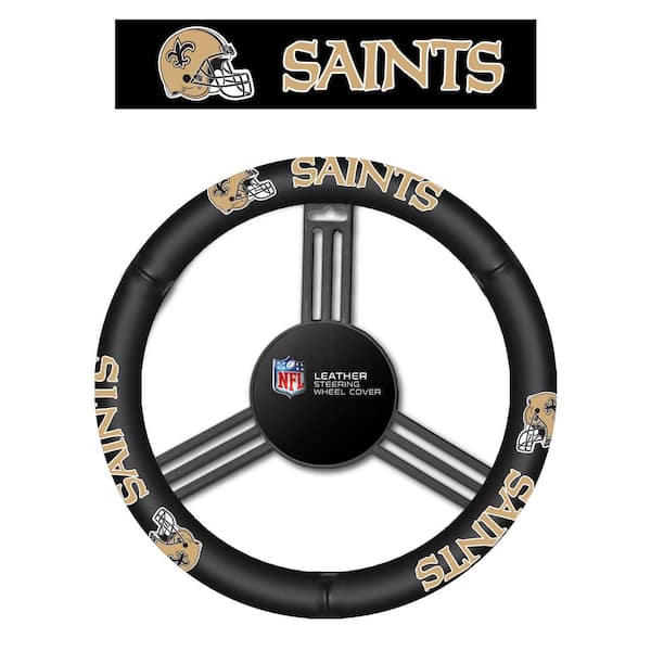 Fremont Die NFL New Orleans Saints Leather Steering Wheel Cover